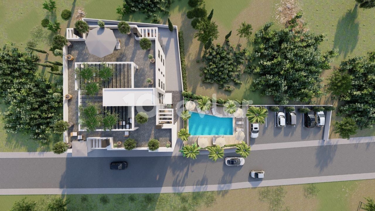 Apartments with Communal Pool in Alsancak Area 