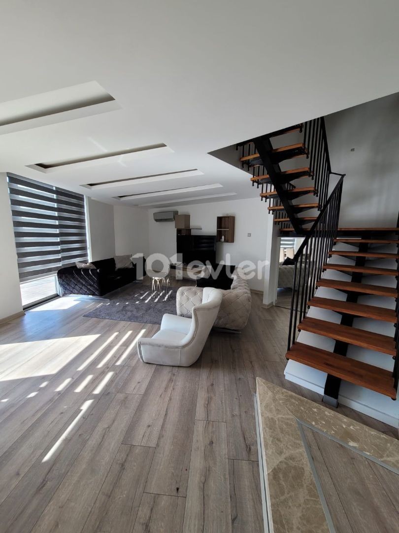 Duplex Penthouse Apartment for Rent in Kyrenia Center