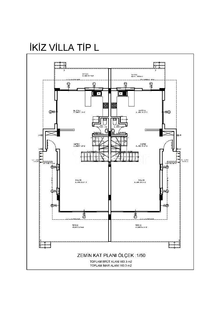 Beachfront 3+1 Villa for Sale in Lapta, Kyrenia 