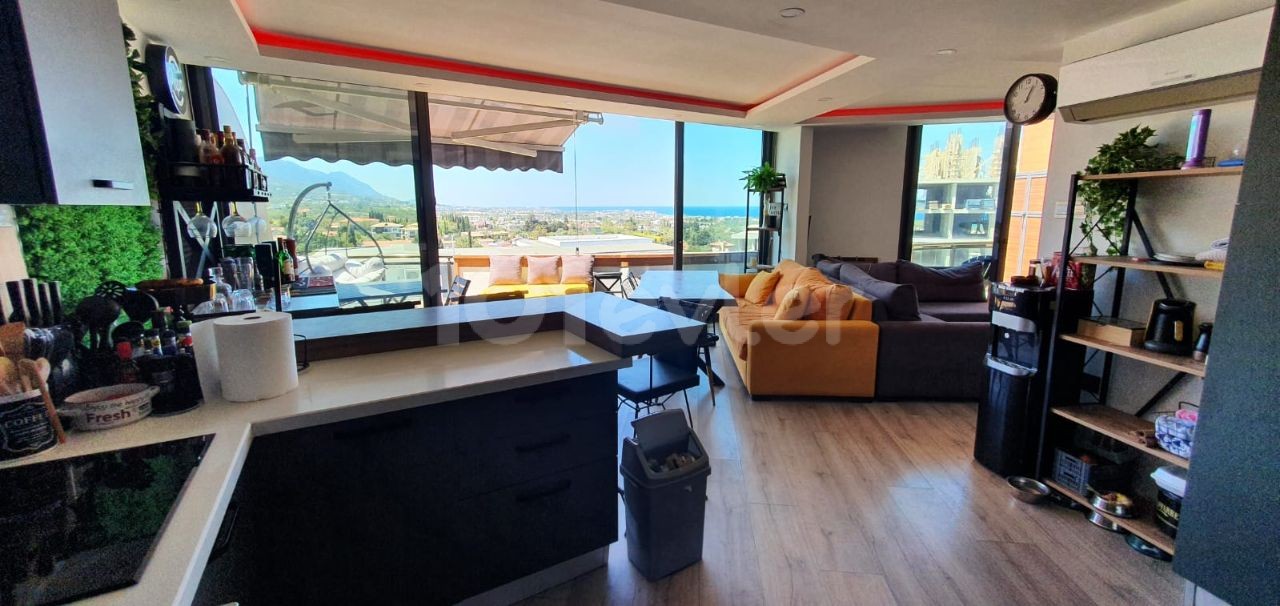 Fully Furnished Luxury 2+1 Duplex Apartment for Sale in Kyrenia Center