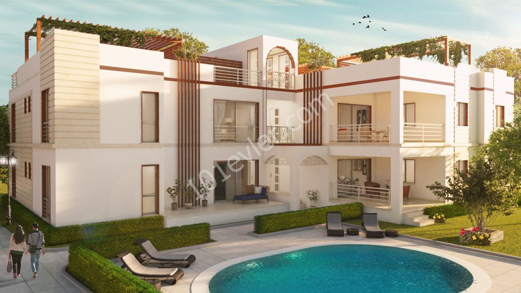 Three and Two Bedroom Luxury Flats For Sale in Kyrenia