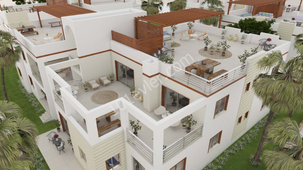 Three and Two Bedroom Luxury Flats For Sale in Kyrenia