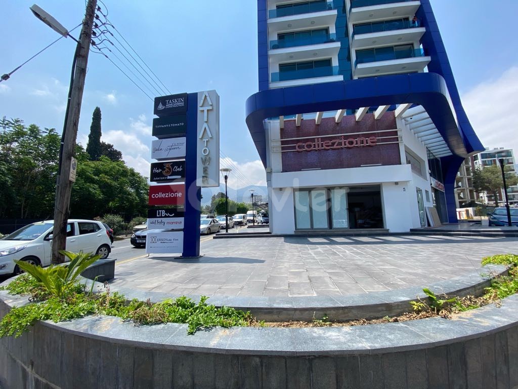 KYRENIA CENTRAL ATA TOWER, GROUND FLOOR SHOP / OFFICE WITH 2 FACADES ON THE MAIN STREET ** 