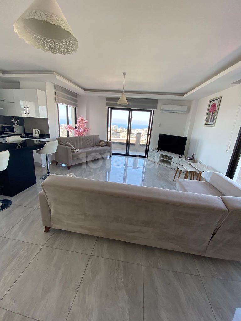 FASCINATING PENTHOUSE WITH MOUNTAIN AND SEA VIEW IN THE HEART OF KYRENIA