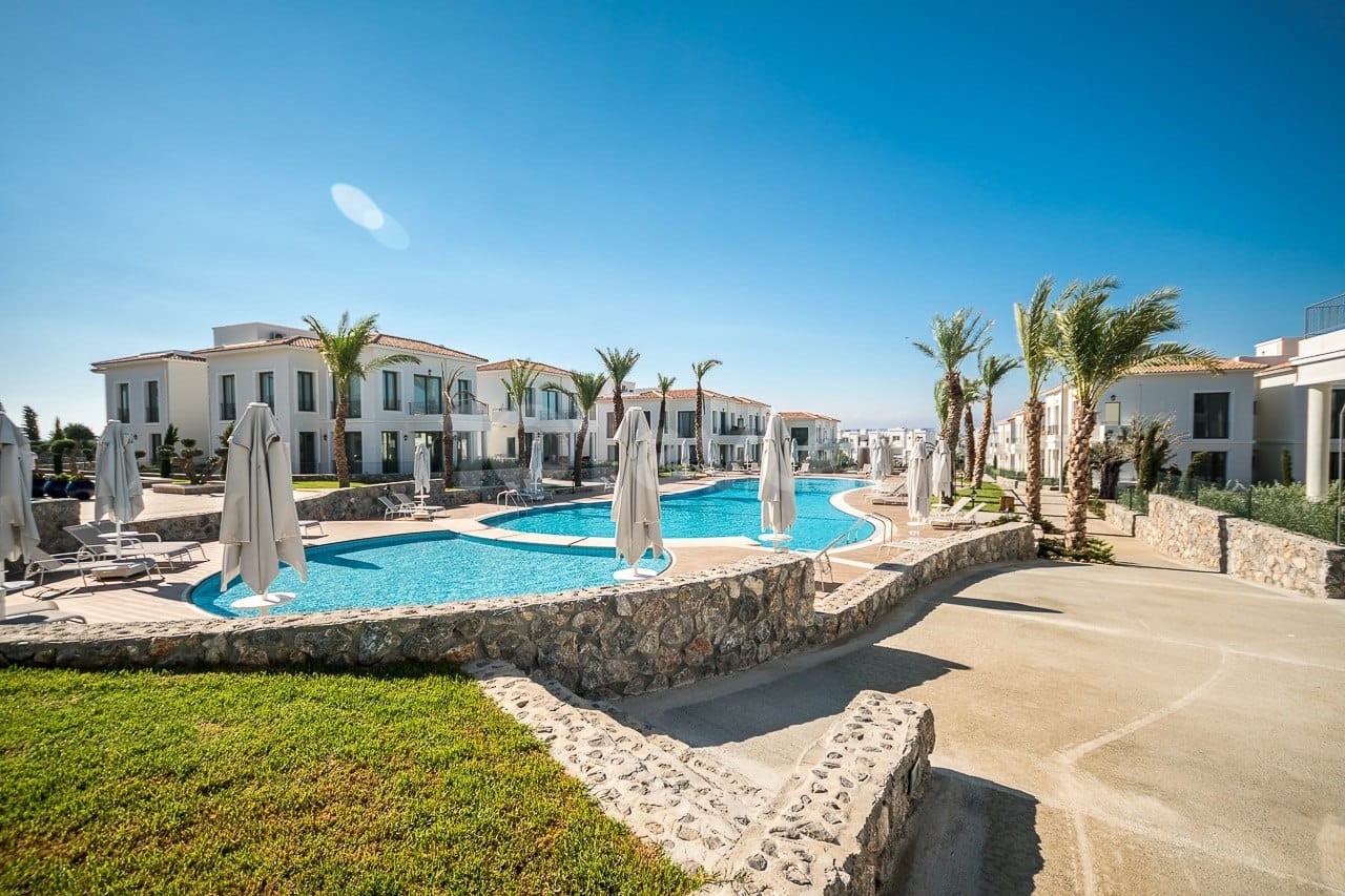 2+1 125m2 LATEST APARTMENT WITH FULL LUXURY FURNISHED JACUZZI COMMUNAL POOL CYPRUS HOUSES WITH LARGE GARDEN AND VILLA TASTINGS ** 