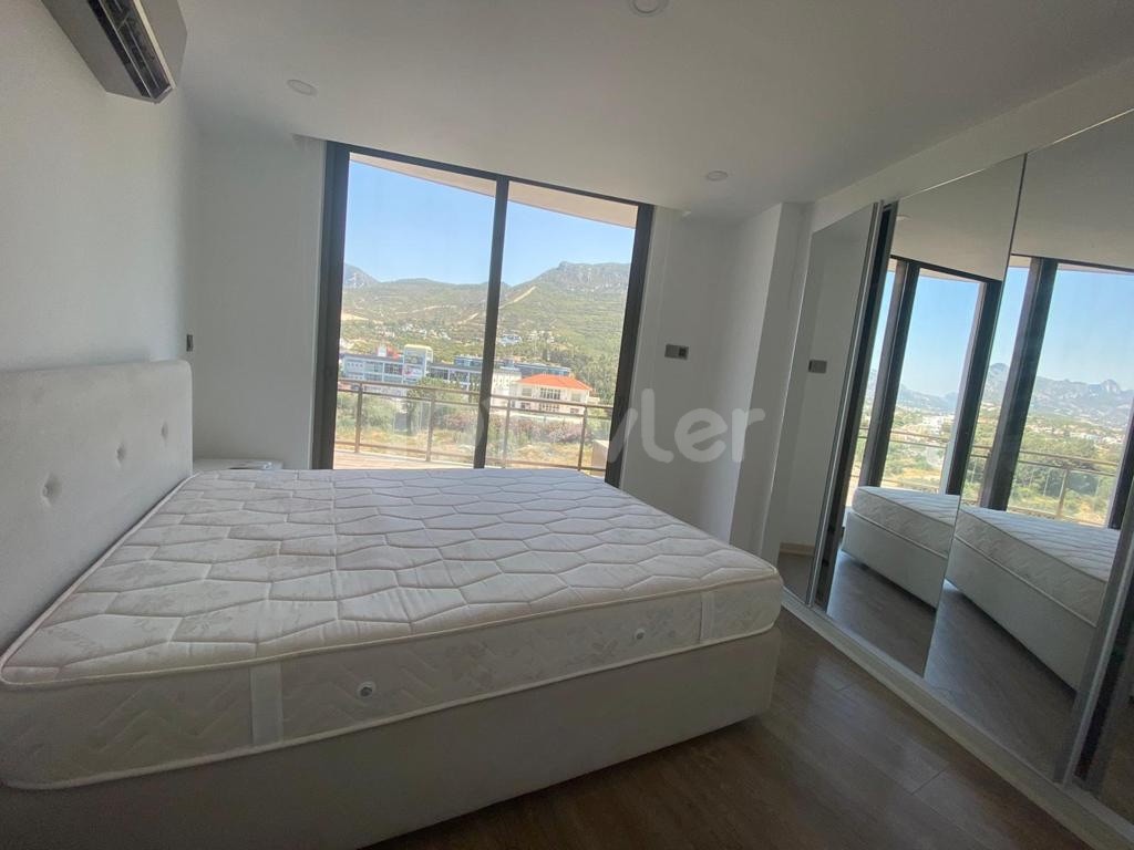 3+1 FULLY FURNISHED 110m2 VIEW APARTMENT FOR RENT IN THE MOST LUXURIOUS BUILDING IN KYRENIA CENTRAL ** 