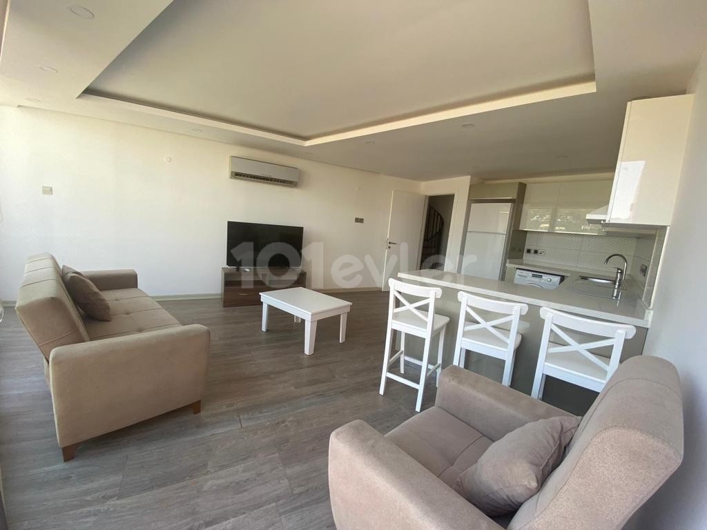 3+1 FULLY FURNISHED 110m2 VIEW APARTMENT FOR RENT IN THE MOST LUXURIOUS BUILDING IN KYRENIA CENTRAL ** 