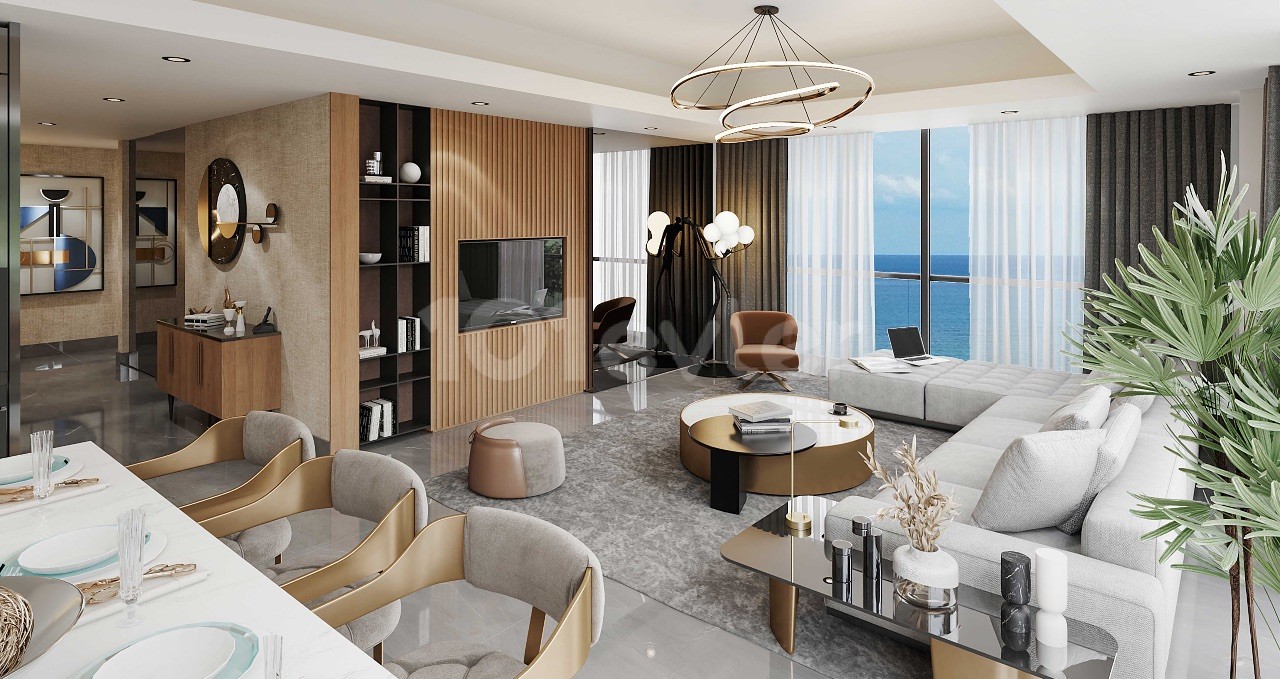 Studio Apartment - Prestigious resort residence on the coastlines of Long Beach in Iskele