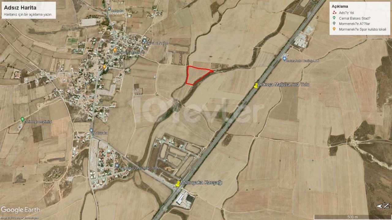 Mutluyaka 12 Acres of Land by the Main Road ** 