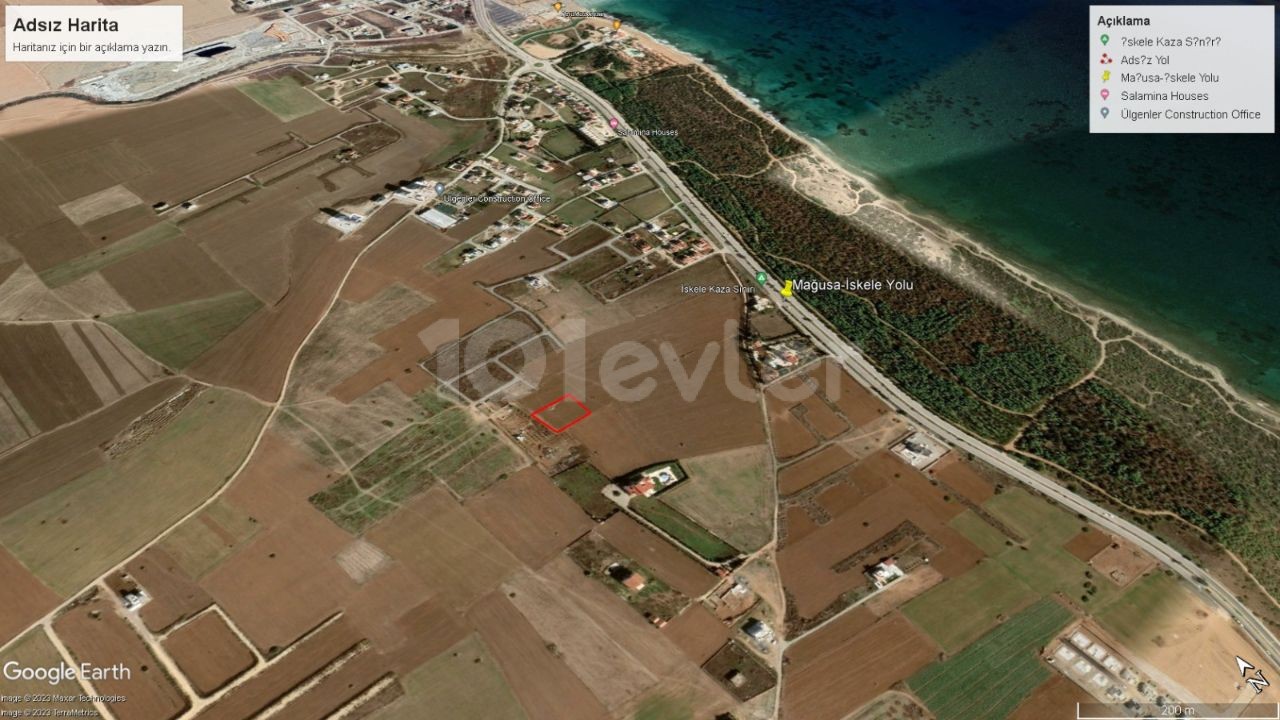 Land Open for Development Close to the Sea and Road in Ötüken