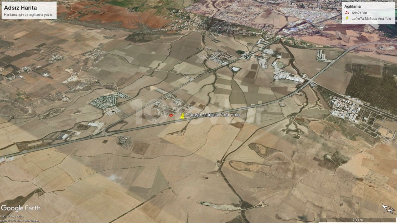 793 m² Land Suitable for Villa Construction in Famagusta Tuzla Region