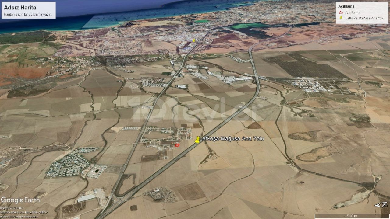 793 m² Land Suitable for Villa Construction in Famagusta Tuzla Region