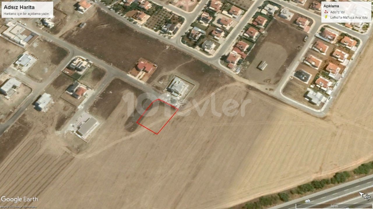 793 m² Land Suitable for Villa Construction in Famagusta Tuzla Region