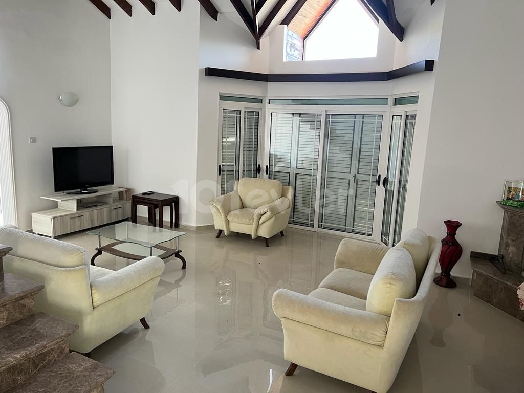 FURNISHED 4+1 VILLA FOR RENT IN İSKELE BOGAZDENIZ 100 DISTANCE