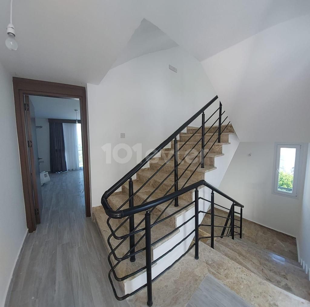 Triplex villa for sale in Karaoglanoglu, Kyrenia with mountain and sea views