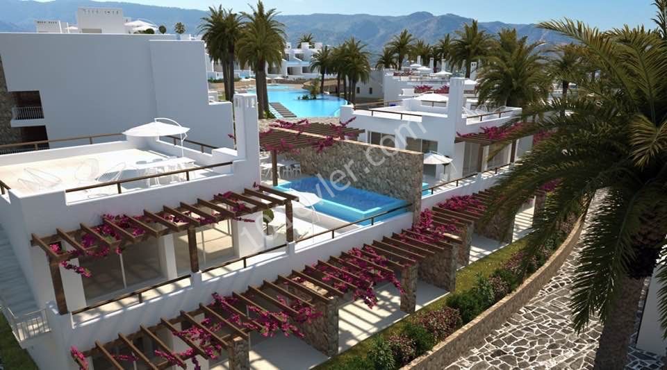 Apartment 2 BED with Private garden ,Location - Esentepe sea front view