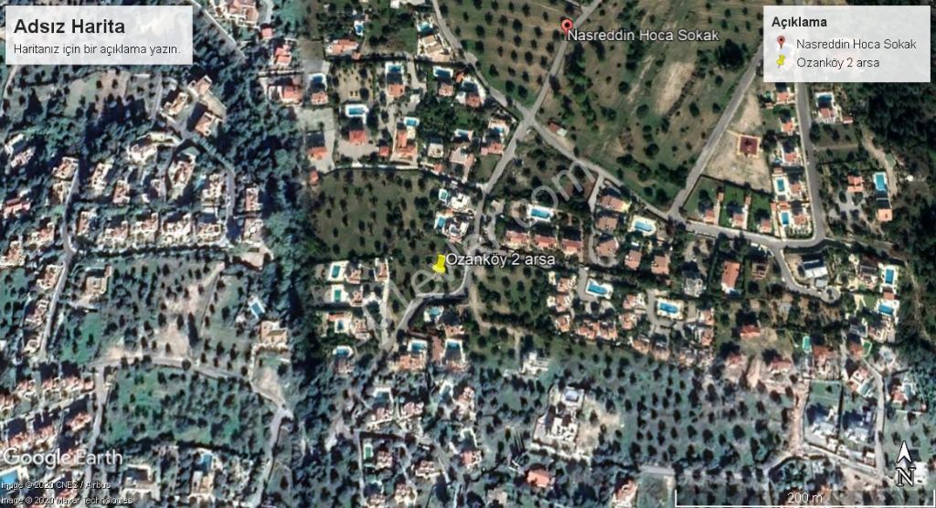 A PLOT OF LAND FOR SALE SUITABLE FOR THE CONSTRUCTION OF A VILLA IN A PERFECT LOCATION IN KYRENIA OZANKOY DEC ** 