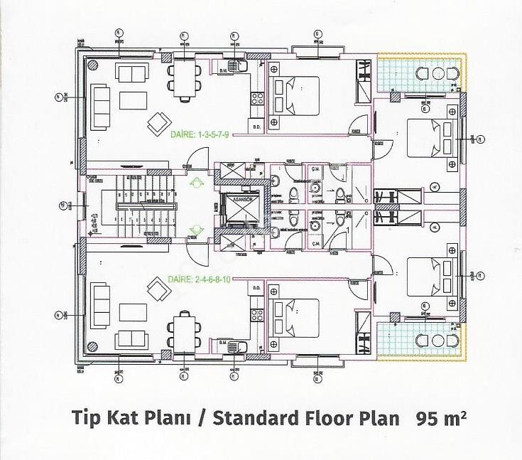 Apartment in Girne (project of  2018 year )