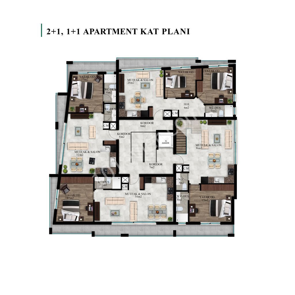 Flat For Sale in Yenişehir, Nicosia