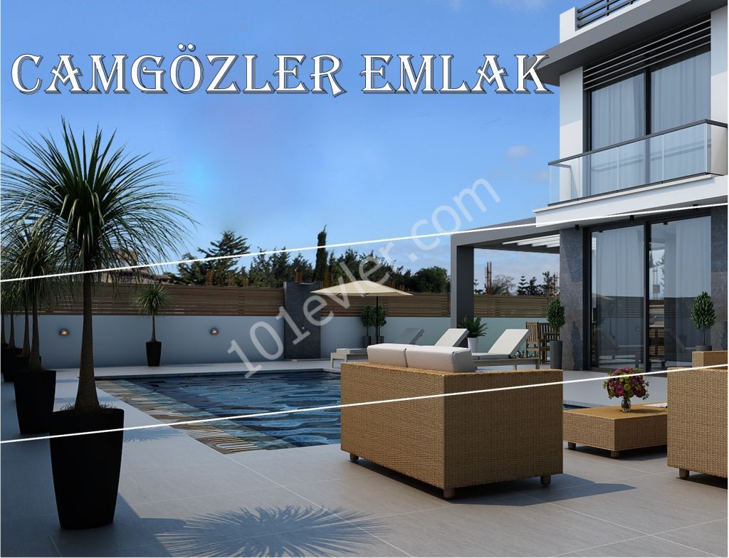 Girne Alsancak 3+1 Villa Yüzme Havuzlu Deniz Manzaralı