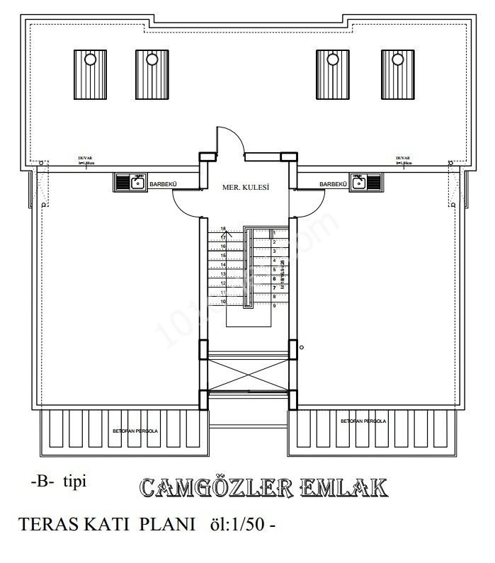 Girne Alsancak 2+1 Daireler Denize yürüme mesafesi