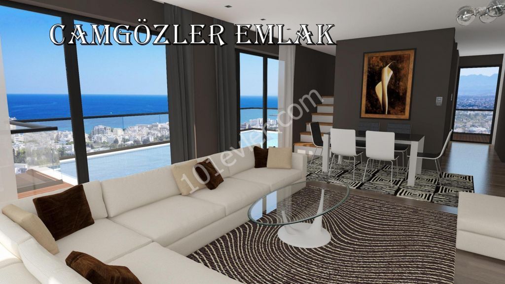 Girne Merkez 2+1 süper lüks daireler Türk malı