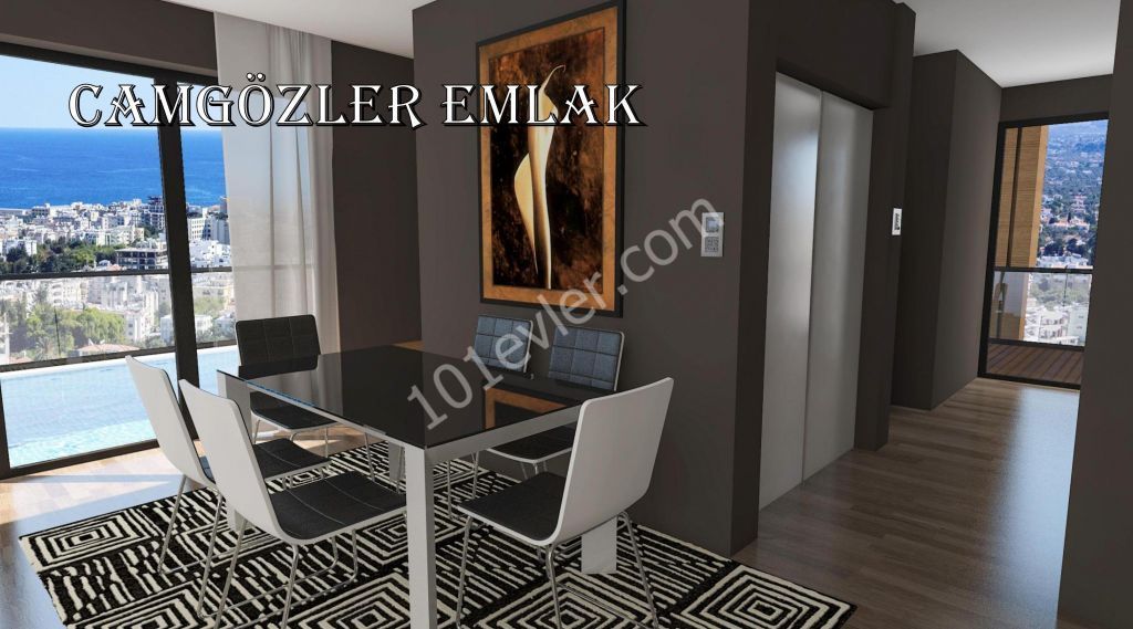 Girne Merkez 2+1 süper lüks daireler Türk malı