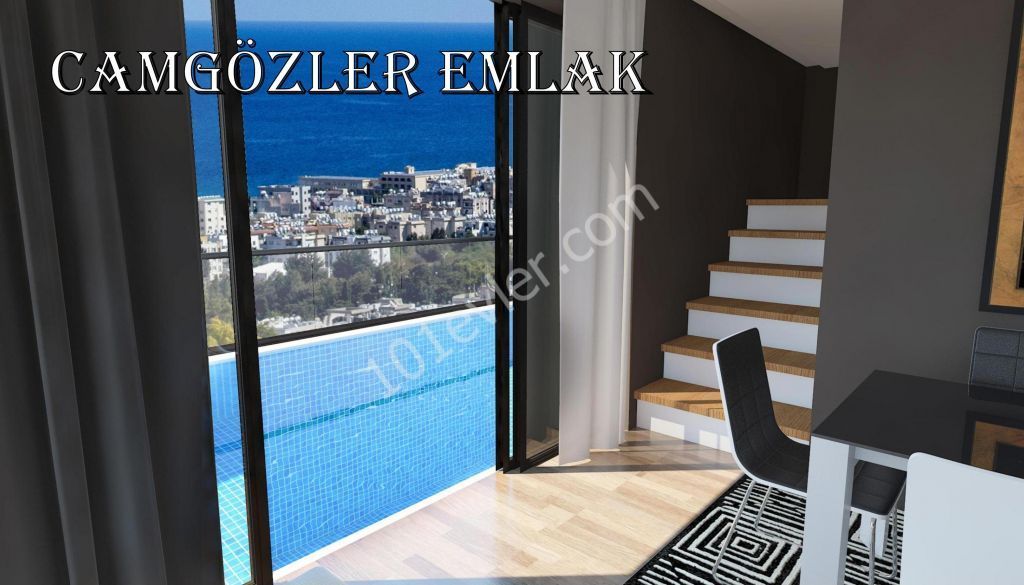 Girne Merkez 2+1 süper lüks daireler Türk malı