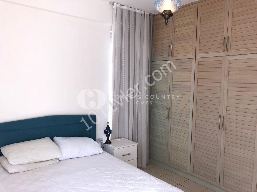 2+1 ful eşyalı, deniz manzaralı penthouse. Esentepe bölgesi