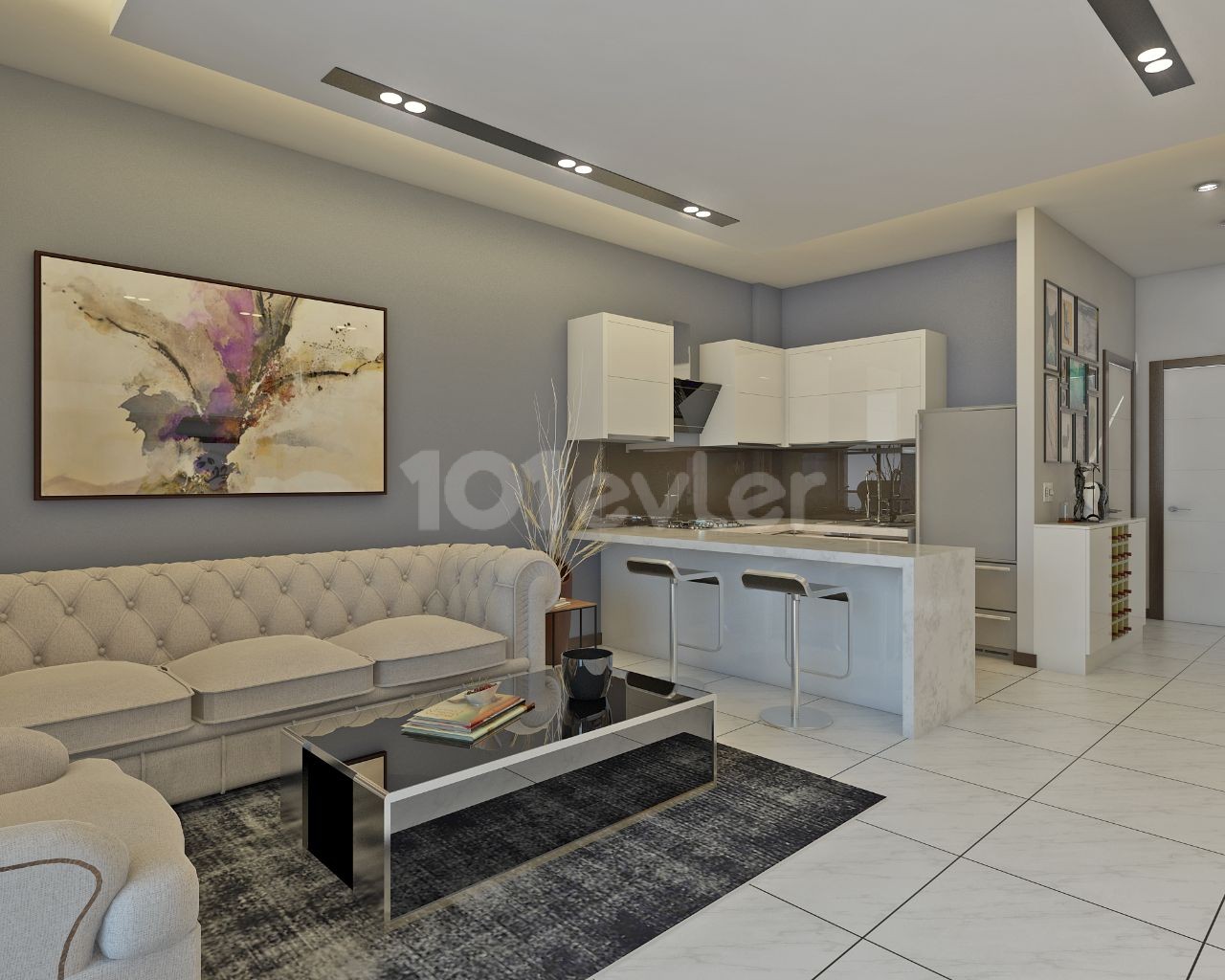 1 + 1 APARTMENTS FOR SALE ON A LUXURY SITE WITH A POOL WITHIN WALKING DISTANCE TO THE SEA IN THE LAPTA REGION OF KYRENIA ** 