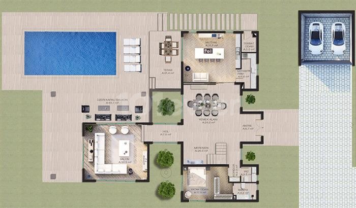 Expansive 4 bedroom High-end Villa