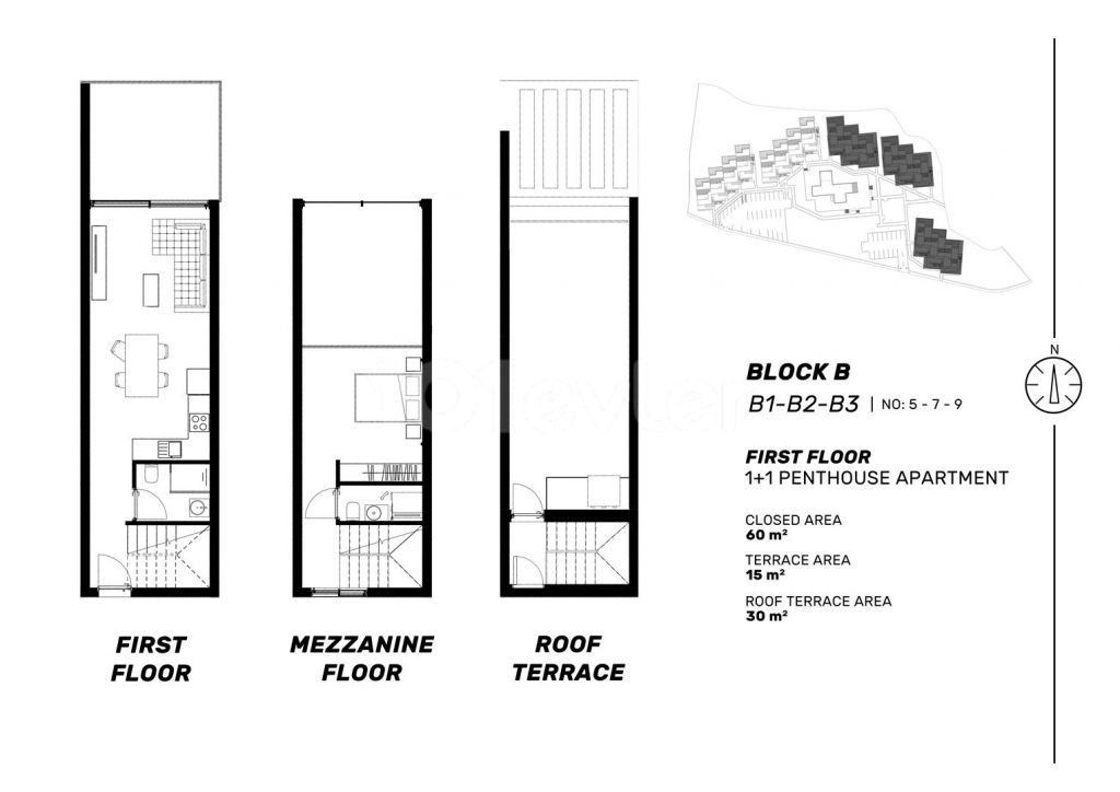 Penthouse Kaufen in Küçük Erenköy, Famagusta