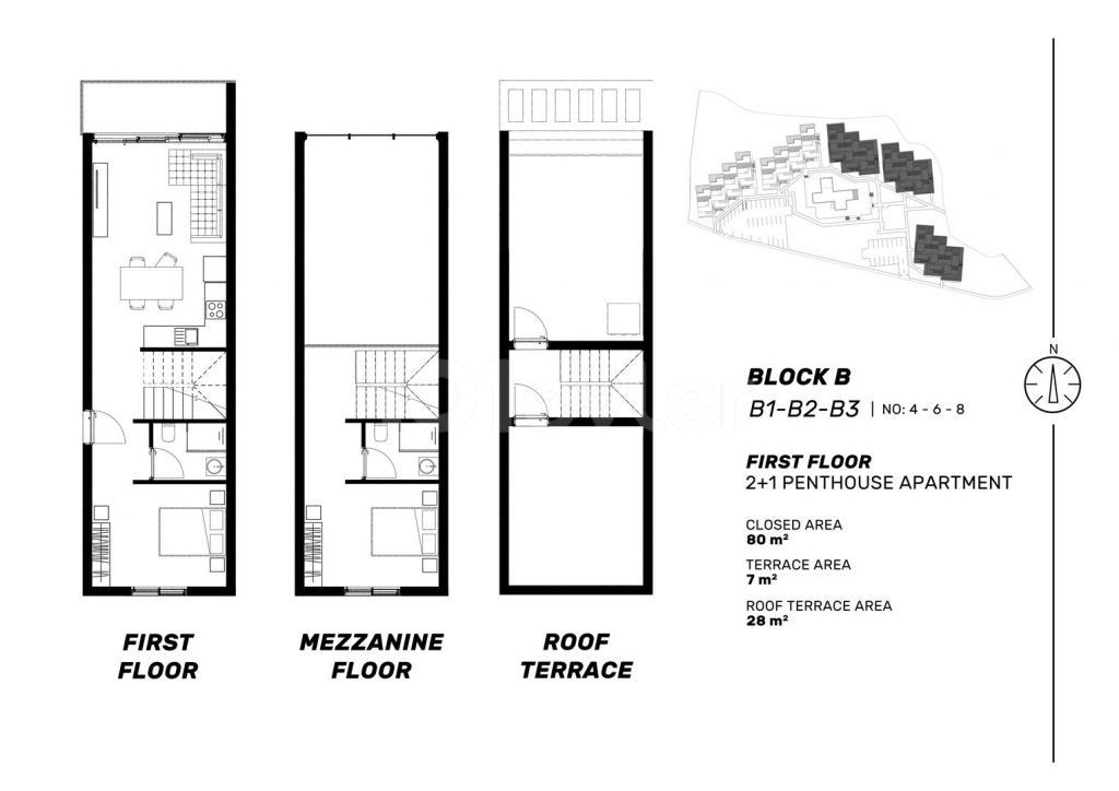 Penthouse Kaufen in Küçük Erenköy, Famagusta