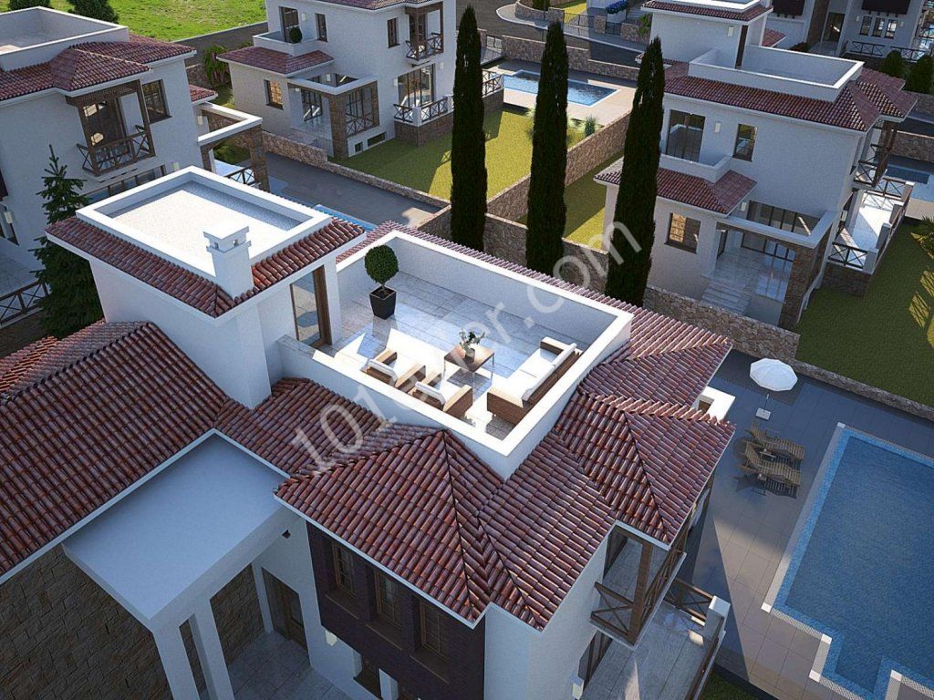 Girne - Bellapais satilik 3 ve 4 yattakodali villa Baslayan fiyatlar £265,000