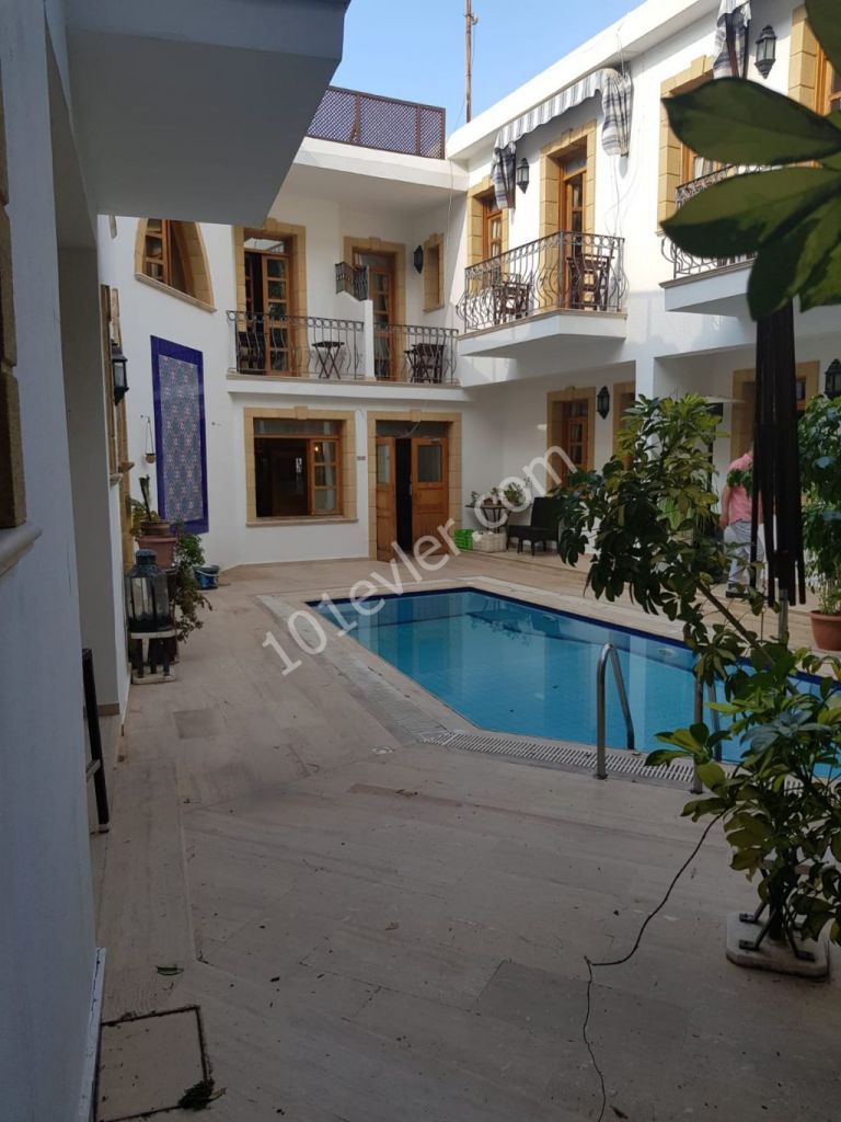 Bellapais, Boutique Hotel for sale, 10 rooms, pool, kitchen