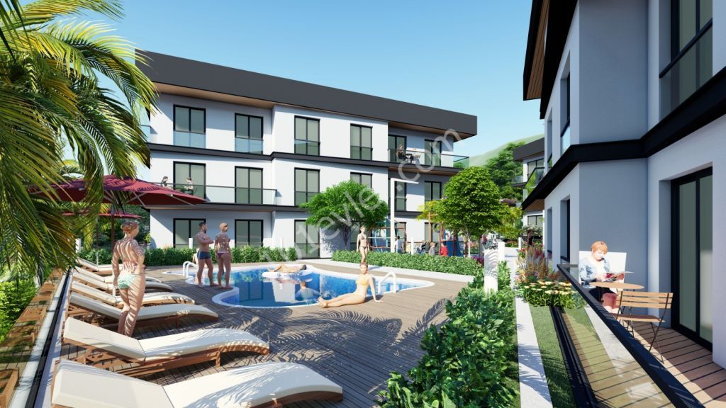 Cyprus ,Kyrenia,  Lapta, 2 bedroom new flats with communal pool. Will be ready by April 2020