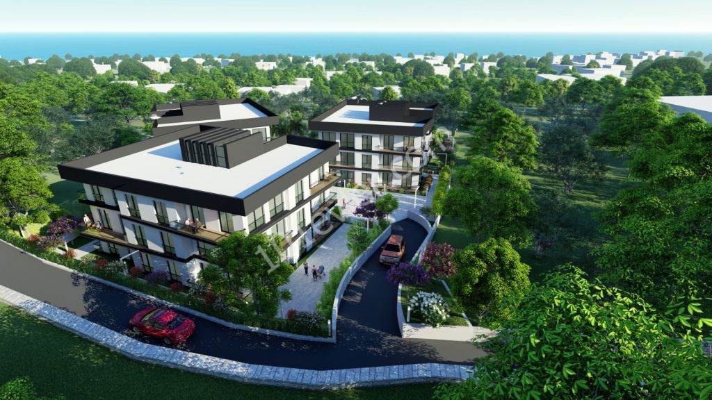 Cyprus ,Kyrenia,  Lapta, 2 bedroom new flats with communal pool. Will be ready by April 2020