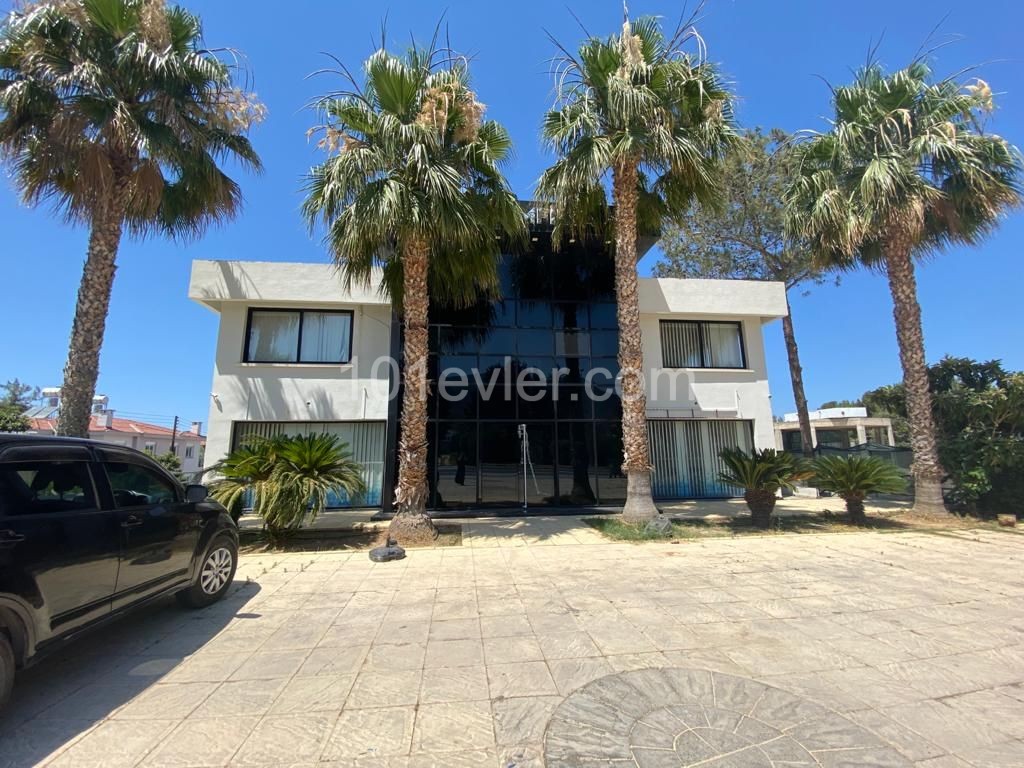 Girne işlek cadde üzerinde 250m2 eşyalı ofis.( veya 500m2 4500 stg)