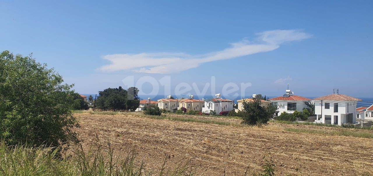 Girne Yeşiltepede 1400 m2 ( geçit hakkına sahip) villalık  Deniz Manzaralı arazi...Eşdeğer tapulu.Mükemmel.pozisyonu mevcutSu kuyusu mevcut.(1 dönüm 1 evlek)