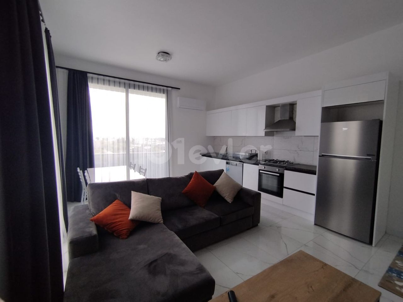 Alsancak Kyrenia ground floor 2 + 1 zero apartment. Ready to move in