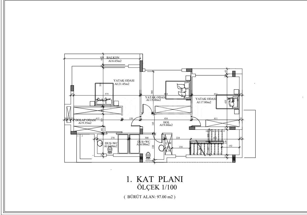 Villa with 600 m2 garden and pool in Alsancak Girne with delivery date June 2023