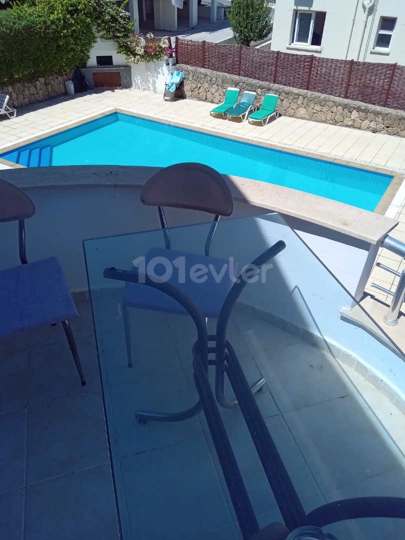 KYRENIA NEW NUSMAR MARKET REGION 3+1 FLAT FOR SALE IN A SITE WITH POOL (suitable for loan)