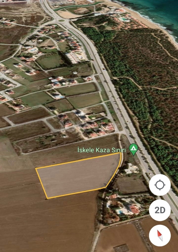 12 DECEMBER OF LAND FOR SALE, suitable for VILLA CONSTRUCTION ON THE SEA PIER