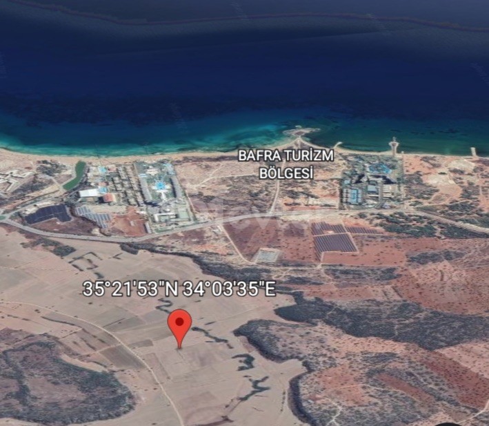 LAND FOR SALE in BAFRADA hotels area, each with a separate acre, at the pier from the sea