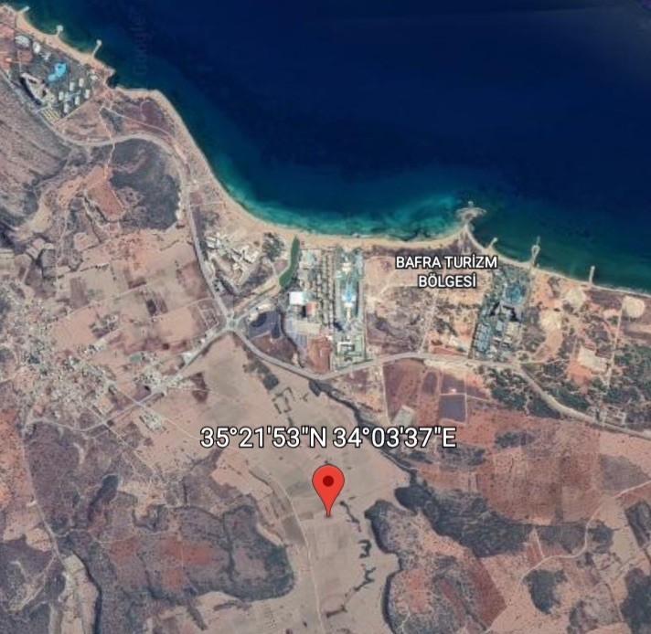 LAND FOR SALE in BAFRADA hotels area, each with a separate acre, at the pier from the sea