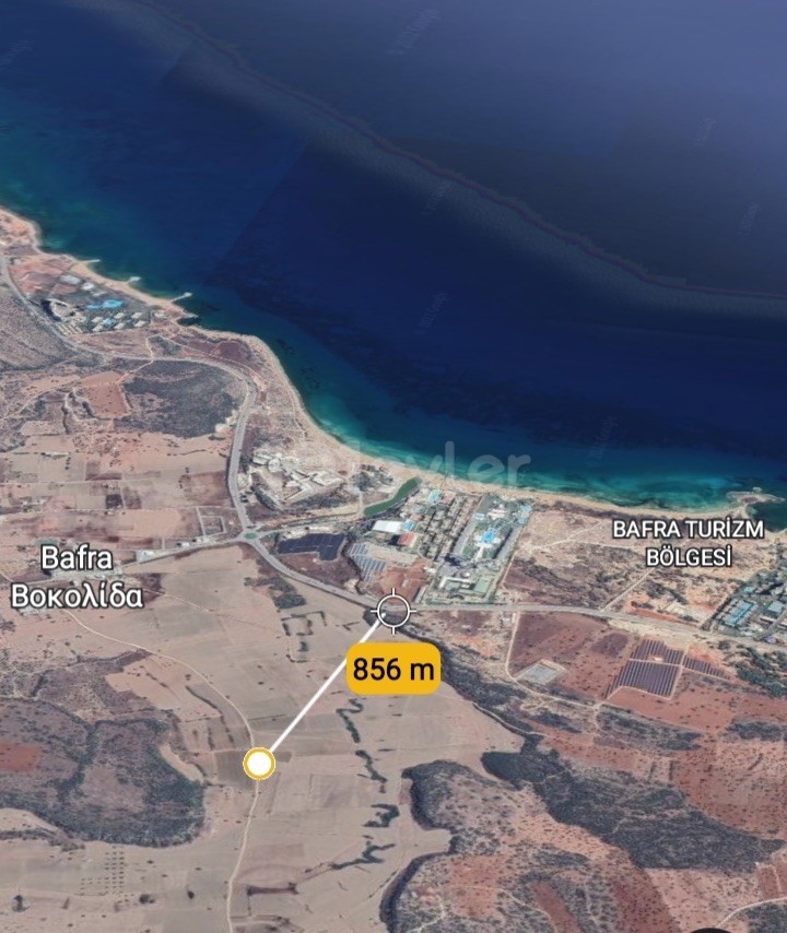 LAND FOR SALE in BAFRADA hotels area, each with a separate acre, at the pier from the sea