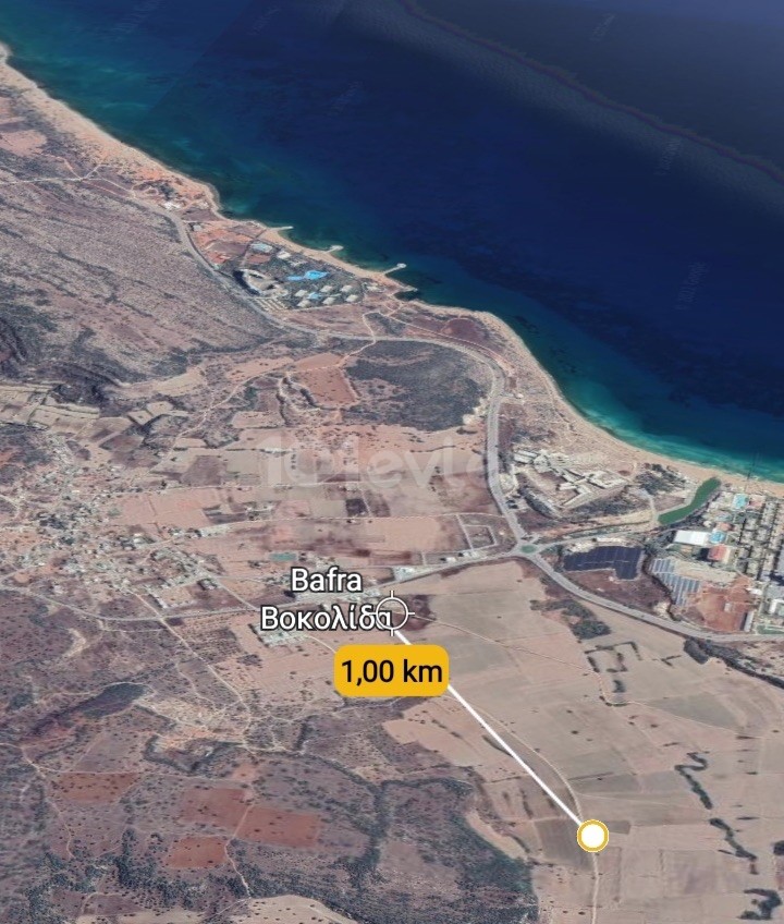 LAND FOR SALE in BAFRADA hotels area, each with a separate acre, at the pier from the sea