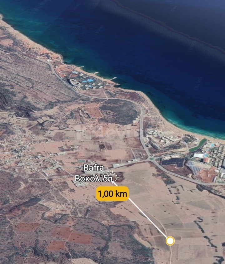 LAND FOR SALE in BAFRADA hotels area, each with a separate acre, at the pier from the sea