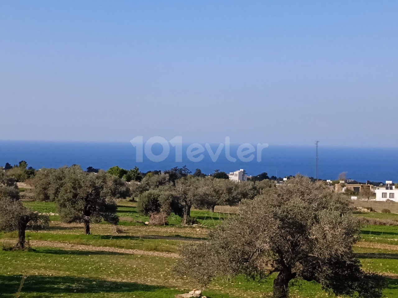 FROM THE SEA 6 acres of land for sale in Karpaz with sea and mountain view