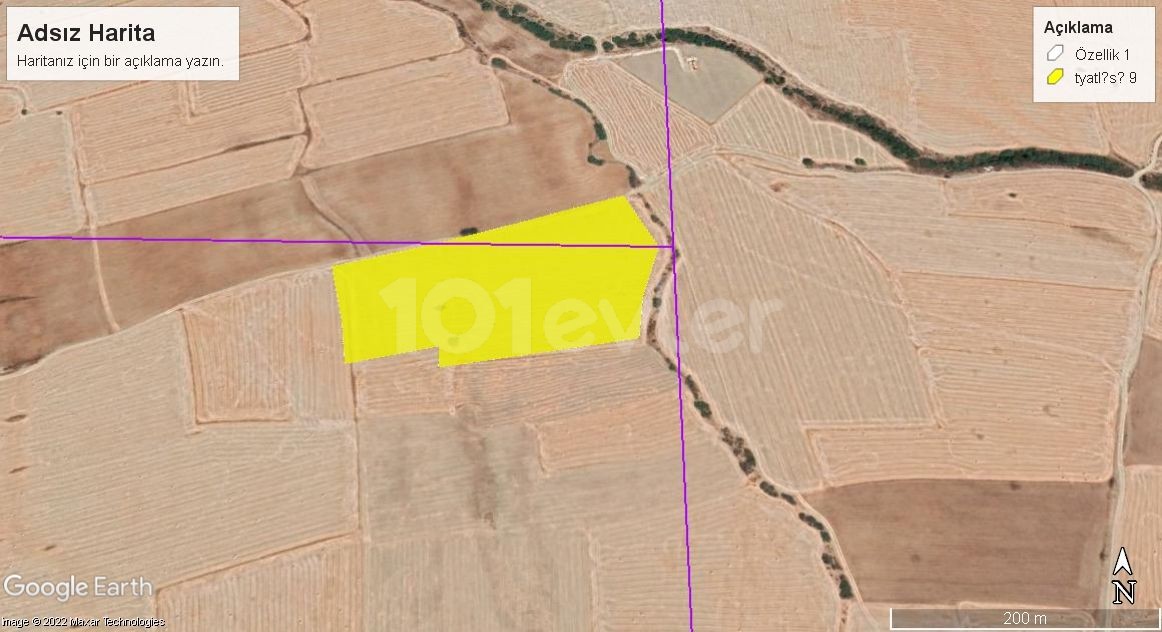 İSKELE REGION ' FIELDS FOR SALE WITH OFFICIAL ROAD OF 27 DECORATIONS 2 EVLEK APPROXIMATELY 600 METERS BEHIND GRAND SAPPHIRE IS WAITING FOR INVESTORS